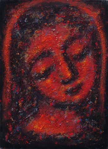 新作入荷格安石井一男　「女神」　アクリル　グワッシュ画　2008 人物画